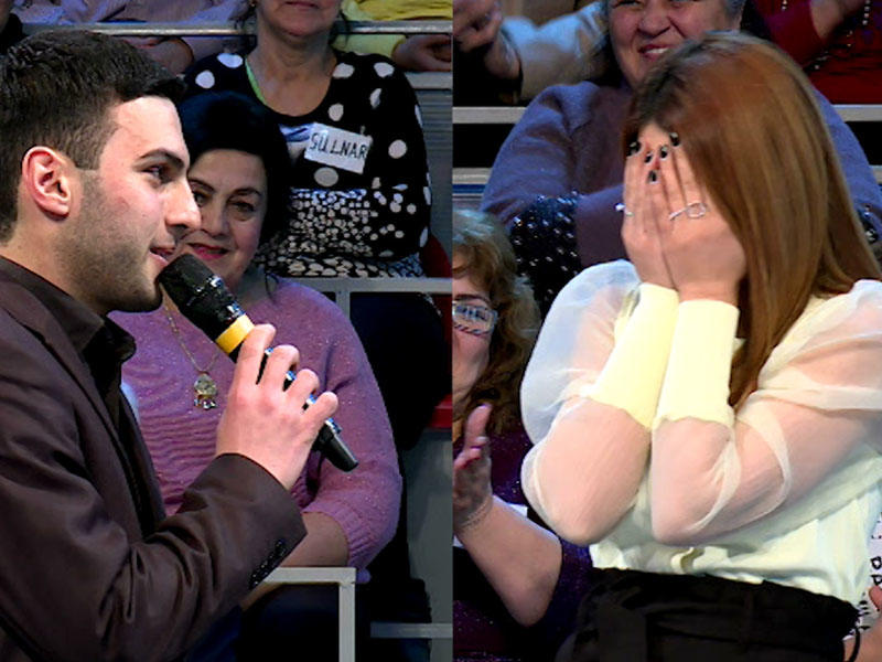 Canlı efirdə aparıcıya SEVGİ ETİRAFI - VİDEO - FOTO