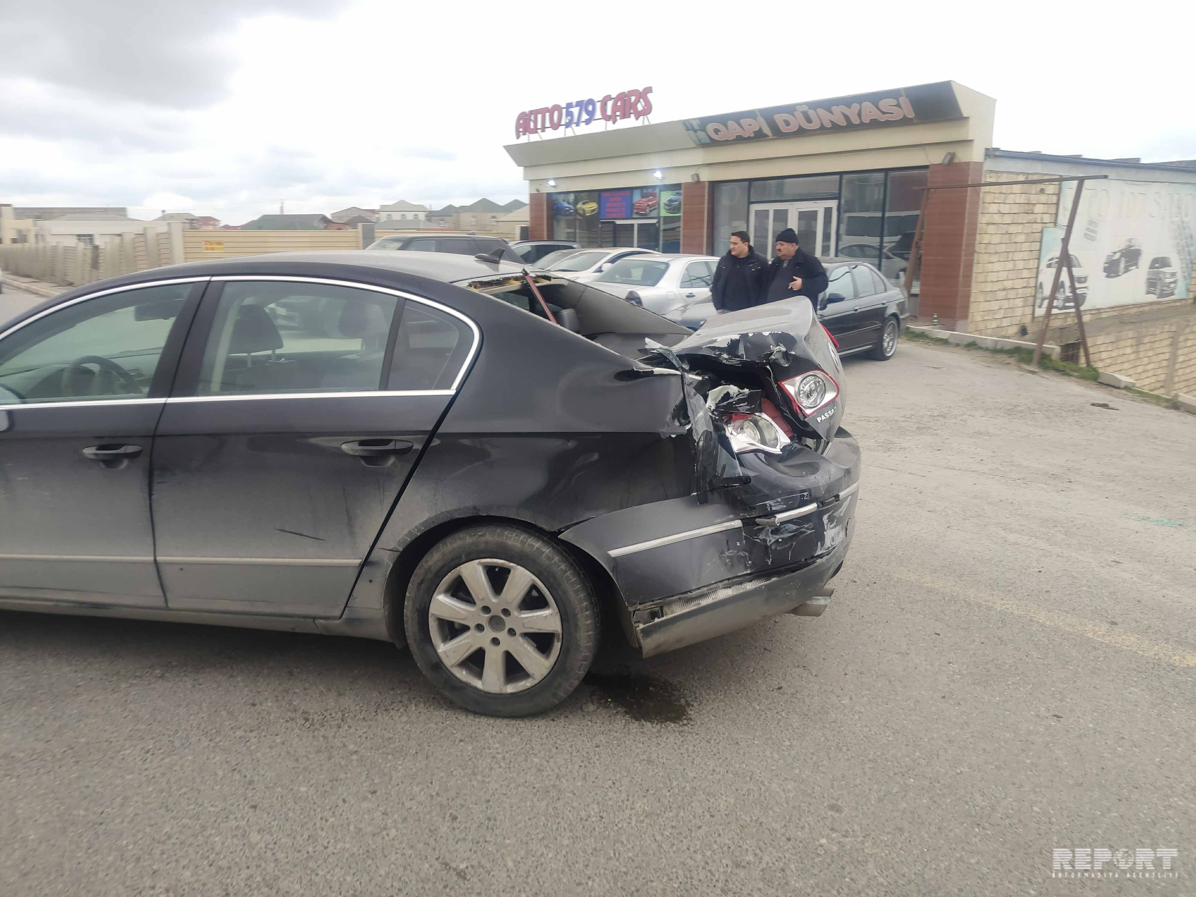 Sumqayıt yolunda qəza: Böyük tıxac var