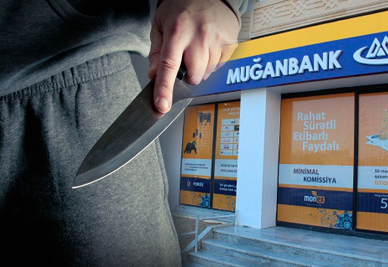 \\\"MuğanBank\\\"da müştəri bıçaqla mühafizəçinin ağzını kəsdi