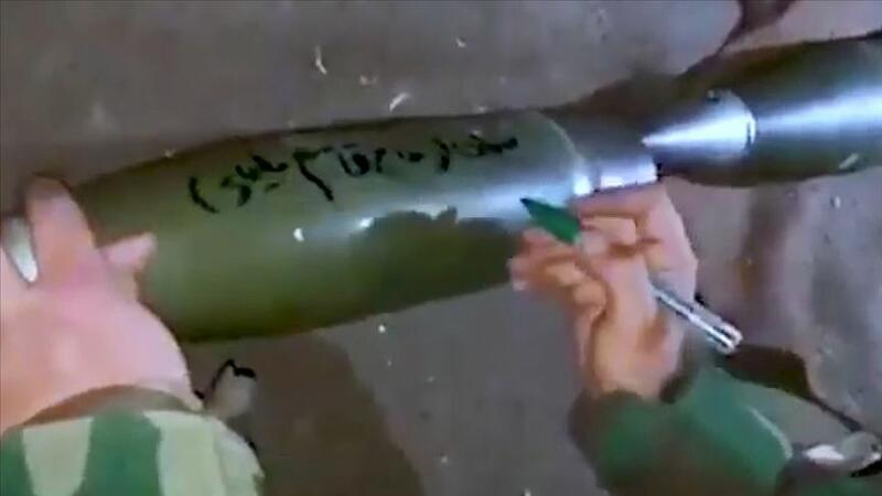 ŞOK HÜCUM: Üzərinə \\\"Süleymani\\\" yazılmış raketləri baxın hara atdılar - FOTO