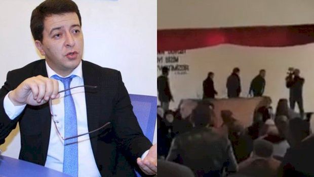 Elşən Musayev görüşü yarımçıq qoyub qaçdı, seçicilər fitə basdı - VİDEO