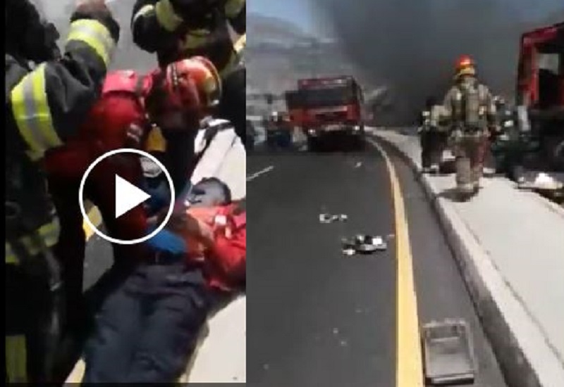 DƏHŞƏTLİ ANLAR: Yanğınsöndürənlər toqquşdu,ölənlər var (VİDEO)