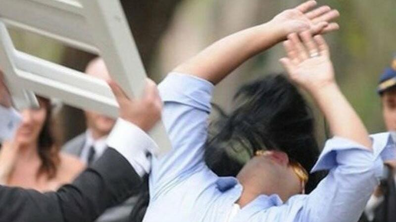 Nişan məclisində QAN TÖKÜLDÜ - Şadlıq sarayının həyətində...