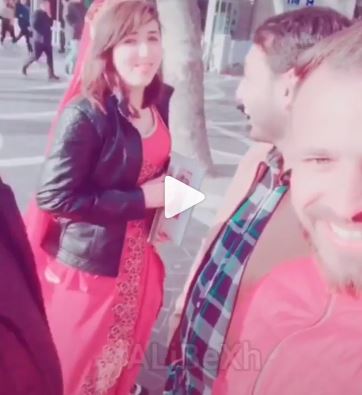 Ərəb turist Bakıdan qızla videosunu paylaşdı,aləm qarışdı +VİDEO