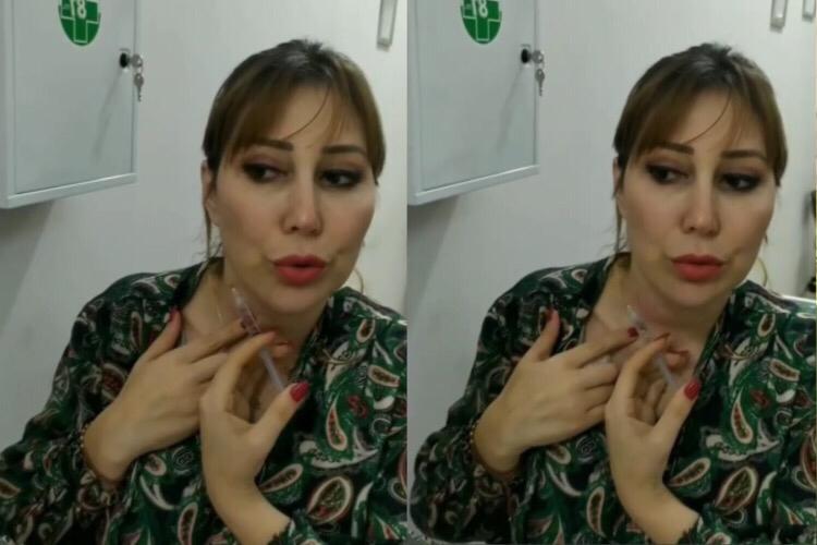 Bakıda həkim canlı yayımda boğazına iynə vurdu + VIDEO