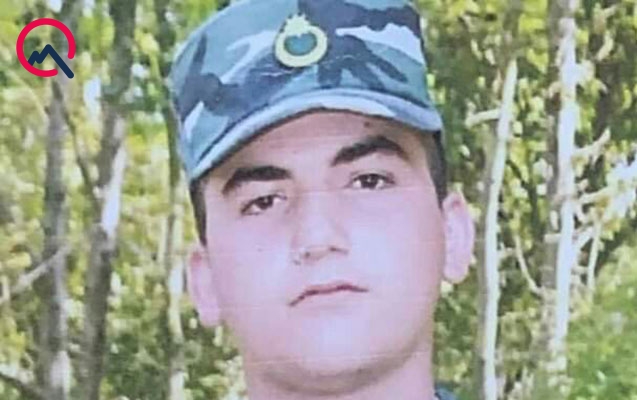 Qazaxda həlak olan əsgərin fotosu