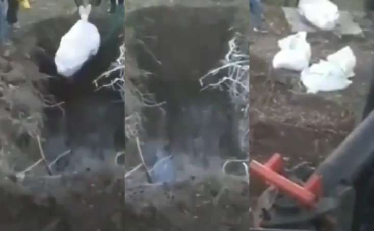 İrandan dəhşətli görüntü: Koronovirusdan ölənləri quyuya atırlar (18+VİDEO)