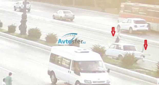 Bakıda ana və uşağını maşın belə vurdu - ANBAAN VİDEO