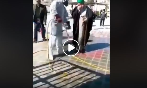 Mollalar koronovirusa görə dezinfeksiya edildi +VİDEO