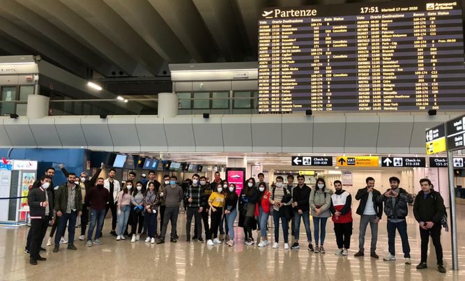 İtaliyadakı vətəndaşlarımız Vətənə gətirilir - VİDEO - FOTOLAR