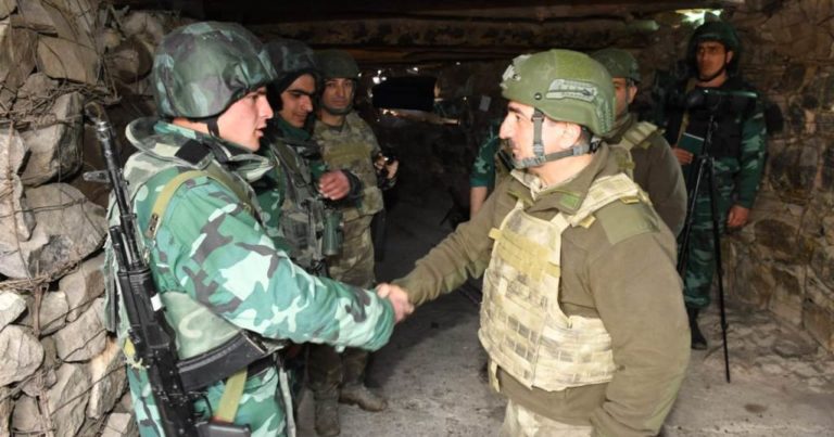 DSX rəisi Ermənistanla sərhədə getdi -  FOTO