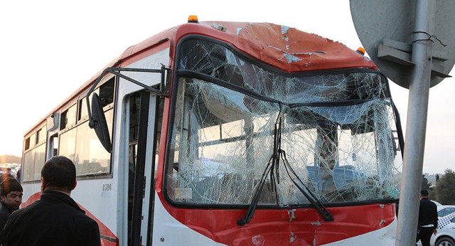 Bakıda avtobus qəzası:Yaralılar var