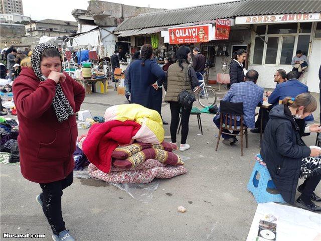 Bakıda antisanitar vəziyyətdə fəaliyyət göstərən bazara polis müdaxiləsi - VİDEO - FOTO