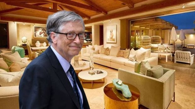 Bill Geytsin karantin günlərini keçirdiyi 43 milyonluq malikanəsi - FOTO