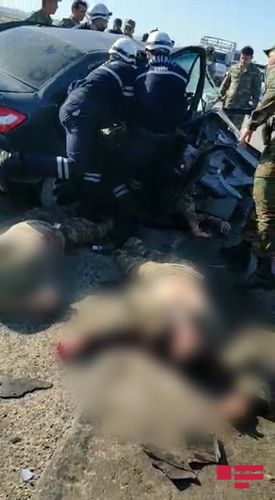 Azərbaycanda beş nəfərin ölümünə səbəb olan dəhşətli qəzanın görüntüləri - VİDEO