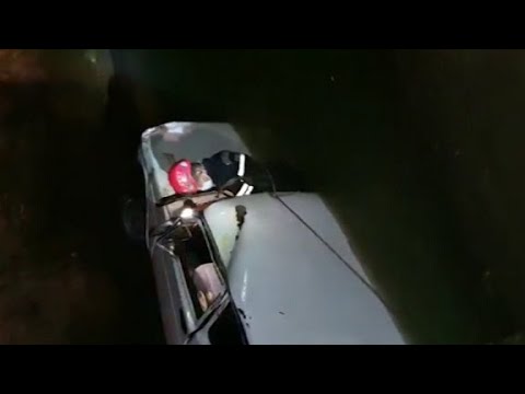 Maşın kanala aşdı - Meyit belə çıxarıldı (18+VİDEO)