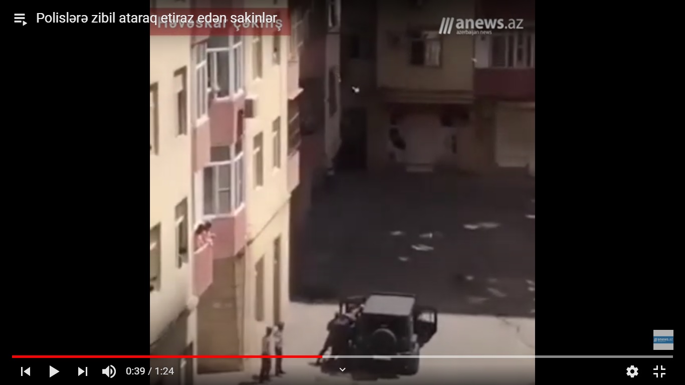 Polisə zibil atan binaya xüsusi dəstə yeridildi: Xeyli sayda sakin həbs olundu  - ANBAAN VİDEO