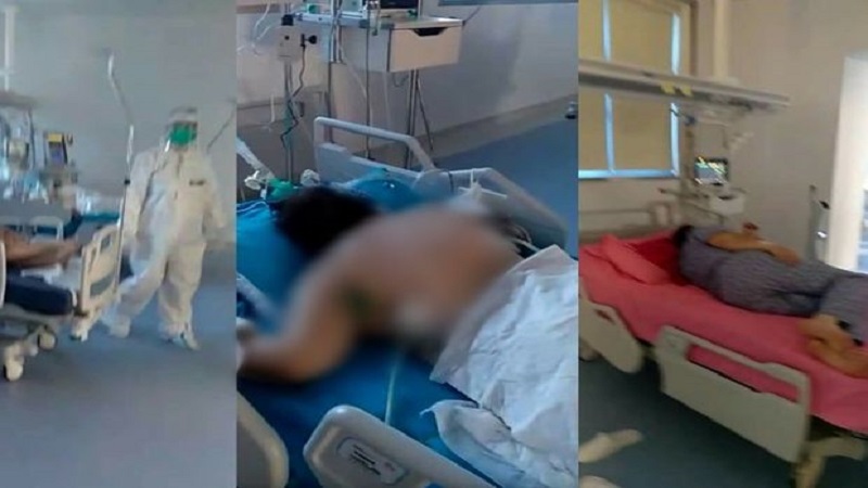 Azərbaycanda koronavirus  xəstələrinin şok videosu yayıldı: Üzü aşağı...