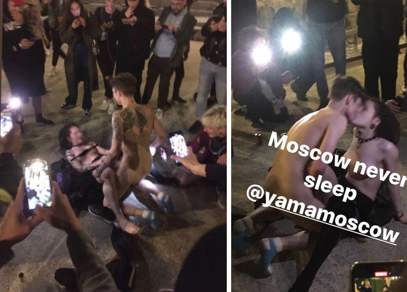 Küçənin ortasında cinsi əlaqədə oldular (18+FOTOLAR)