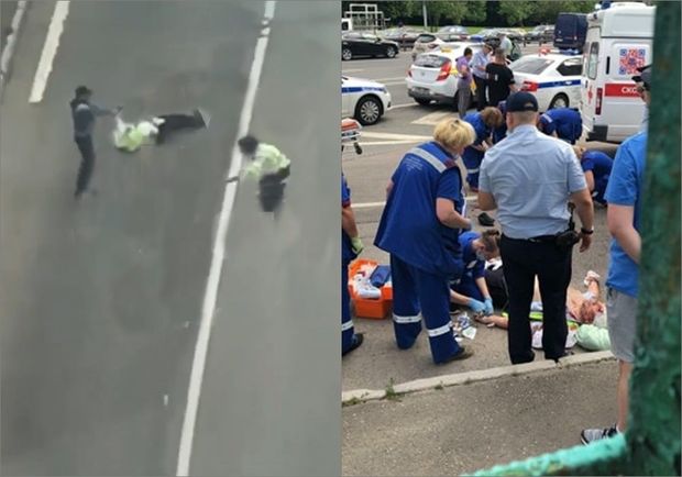 Paytaxtda ŞOK OLAY: küçənin ortasında polisləri GÜLLƏLƏDİLƏR - ANBAAN VİDEO