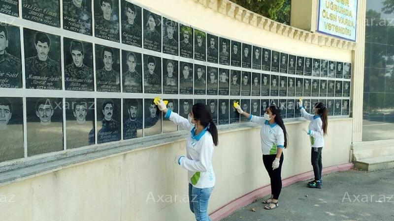 Göyçayda karantin günü gənclərdən MARAQLI AKSİYA - FOTO
