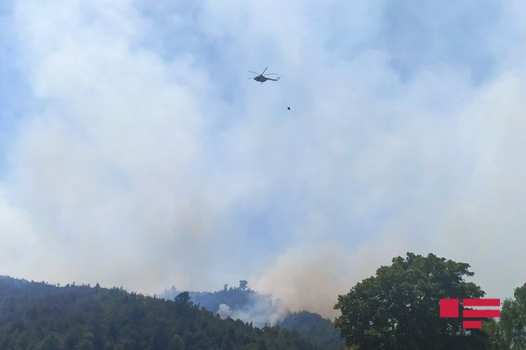 SON DƏQİQƏ! Azərbaycanda bu rayon yanır: Havaya helikopter qalxıb