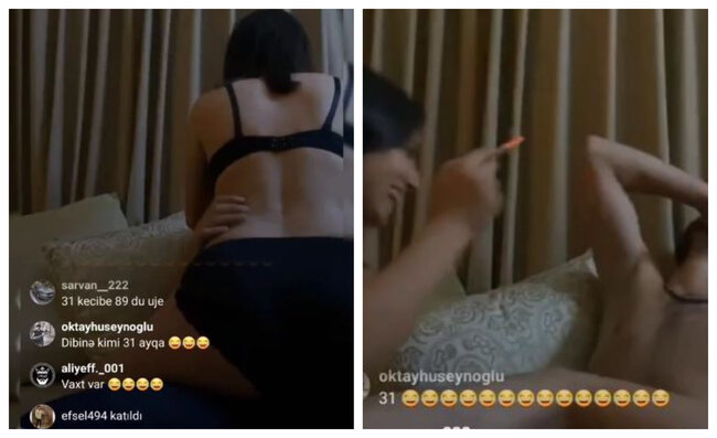 Azərbaycanda RÜSVAYÇILIQ: Qız və oğlan canlı yayımda ... (+18 VİDEO)