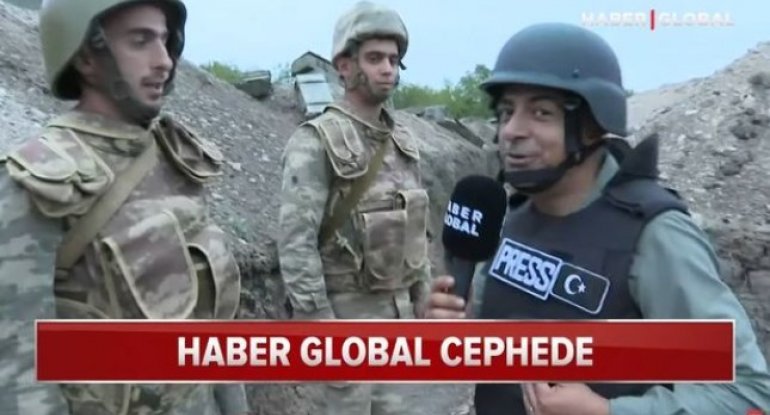 “Haber Global”ın müxbiri ön xətdəki əsgərlərimizin yanında - VİDEO