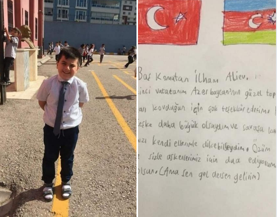 Türkiyəli uşaq İlham Əliyevə yazdığı məktubla KÖVRƏLTDİ: \\\"Gəl desən, gələrəm...\\\" - FOTO