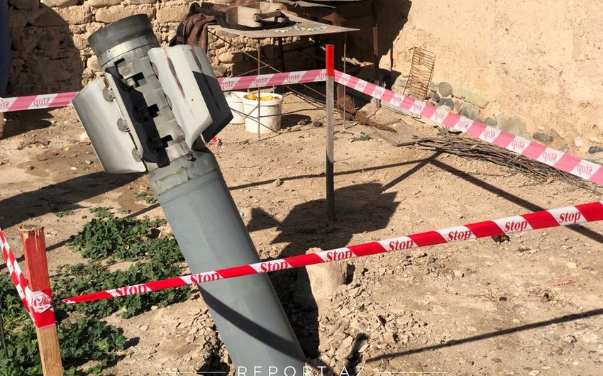 Ermənilər Tapqaraqoyunluya 2 \\\"Smerç\\\" raketi atıb - Video