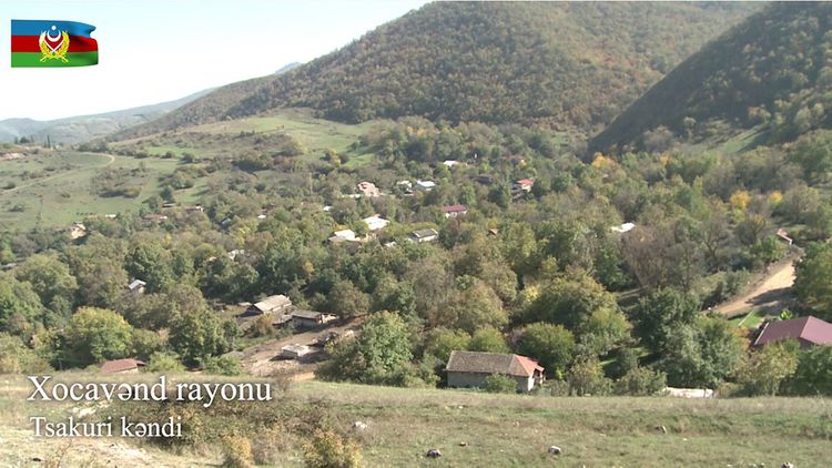 Xocavəndin işğaldan azad olunan Tsakuri kəndinin görüntüsü - VİDEO