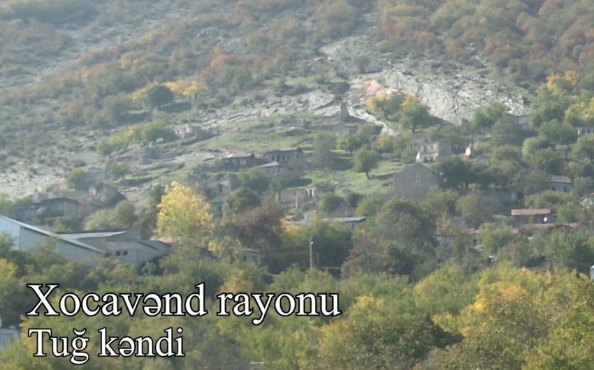 İşğaldan azad olunan Tuğ kəndinin görüntüləri  - VİDEO