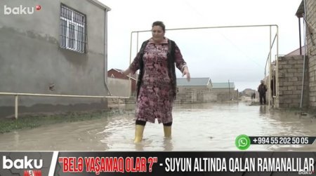 Suyun altında qalan ramanalıların şikayəti - VİDEO