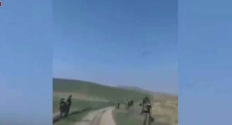 Ermənistan səngərindən şok video yayıldı
