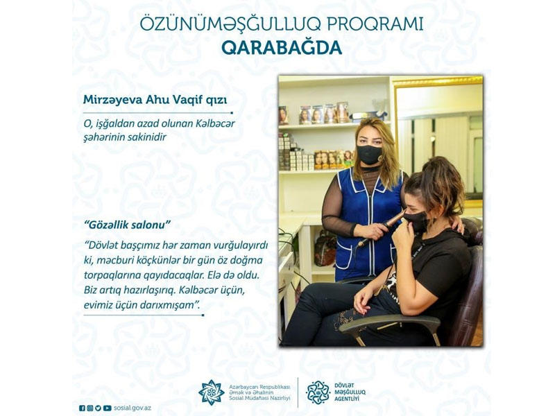 Özünüməşğulluq proqramı Kəlbəcərdə - FOTO