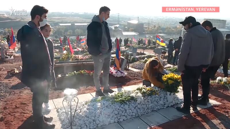 Erməni əsgərlərin basdırıldığı məzarlıqdan ŞOK Video