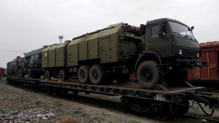 Rus sülhməramlıları Bakıdan keçdi - VİDEO