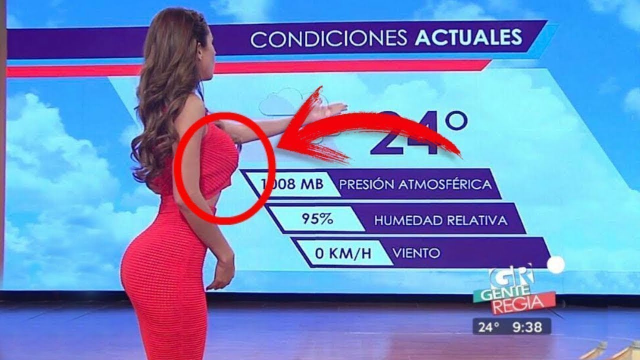 Aparıcı qız canlı yayımda biabır oldu - VİDEO