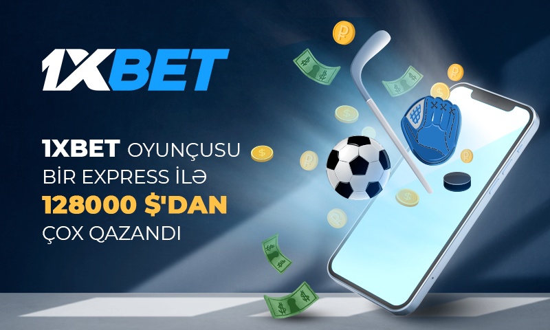 1xBet oyunçusu 128.000 $`dan çox qazandı