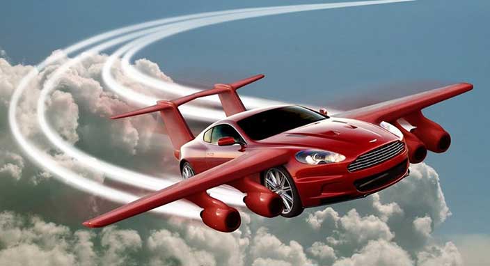 Uçan maşınlar istifadəyə verildi - Bu da ilk VİDEO