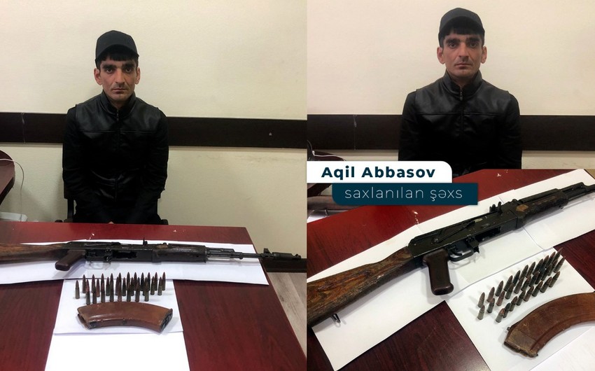 Bakıda silahlı şəxs tutuldu