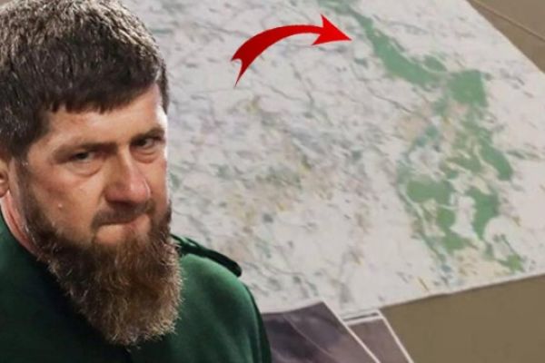 Kadırov səhvən xəritədə rus əsgərlərinin mövqelərini göstərdi