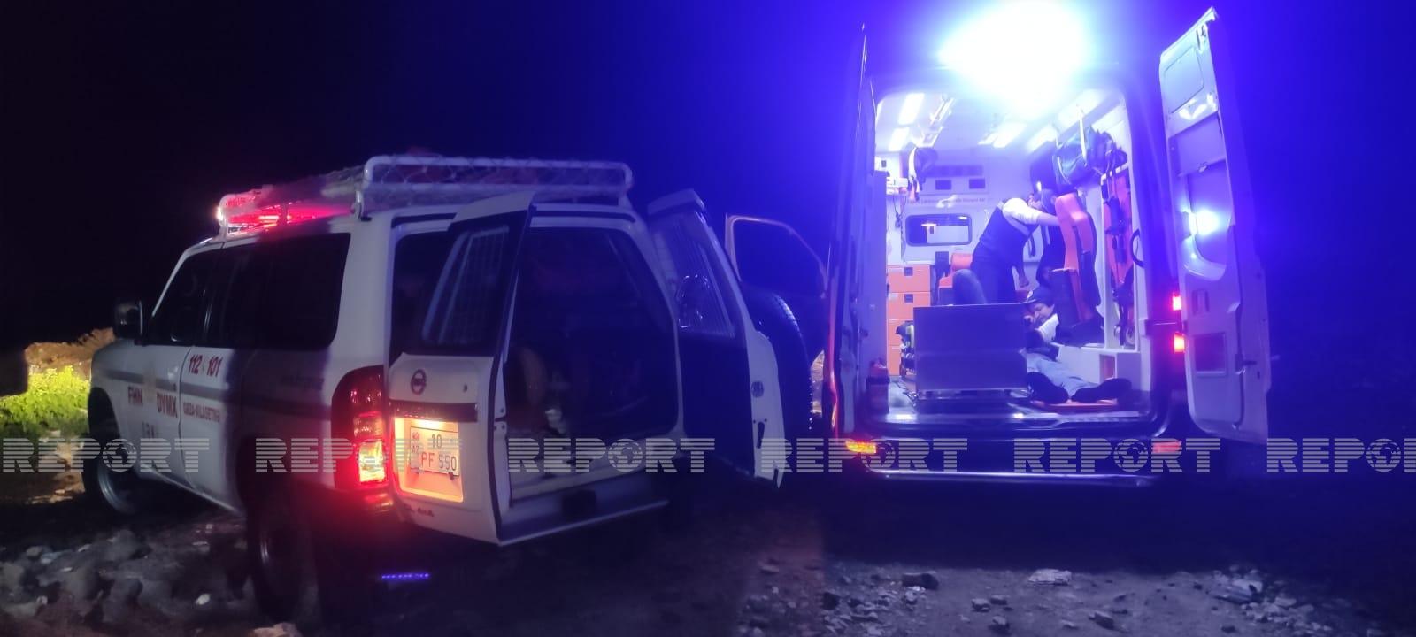 Maşın sürücü qarışıq batdı - VİDEO