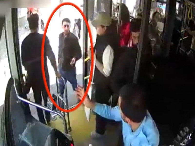 Avtobus sürücüsünü döyən şəxs saxlanıldı - VİDEO - FOTO