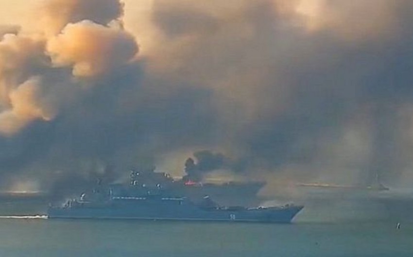 SON DƏQİQƏ! Rusiyaya \\\"ilan adası\\\"nda şok zərbə: Nəhəng gəmiləri vuruldu