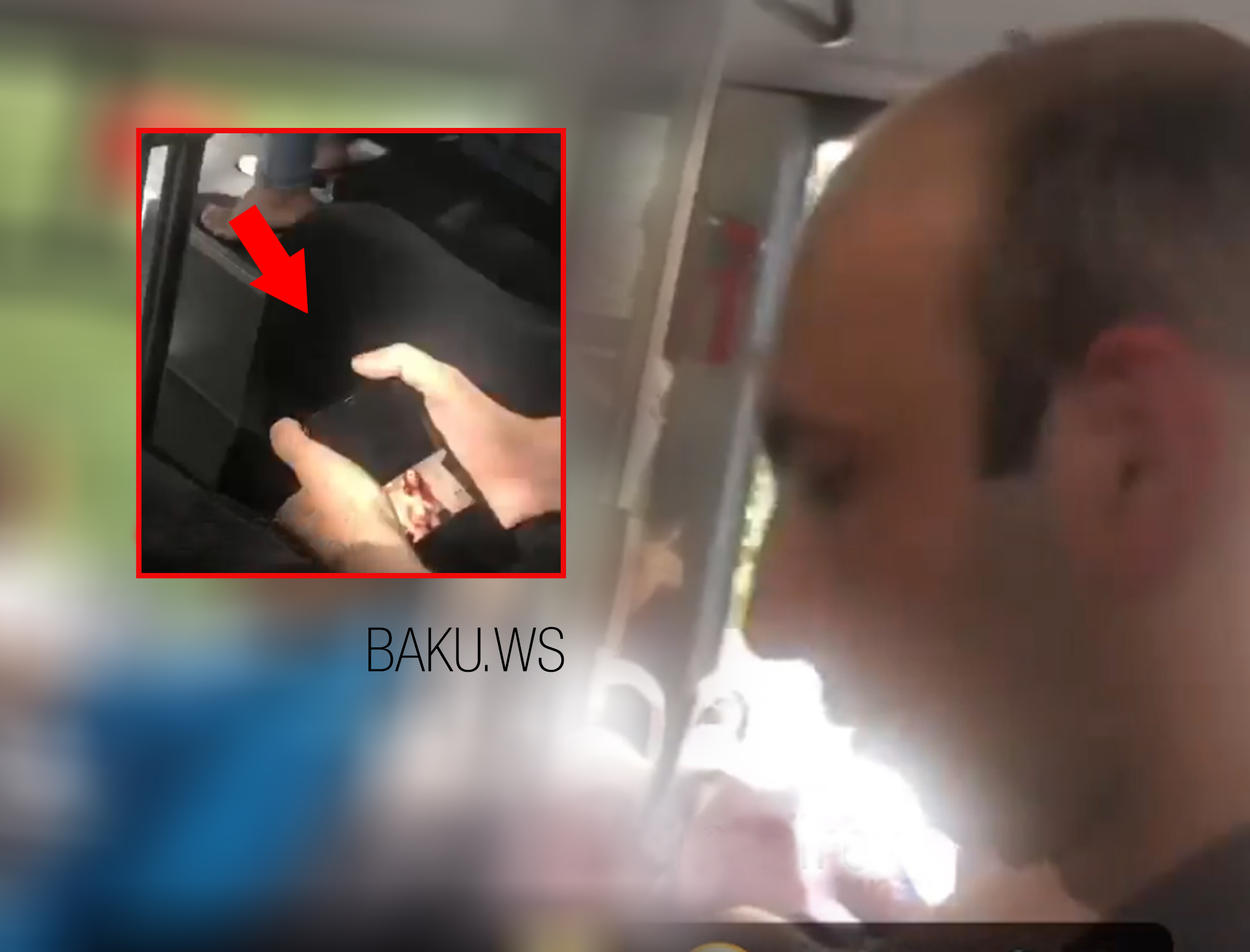 Azərbaycanda avtobusda əxlaqsızlıq: Pornoya baxan kişi qadına görün nə etdi (18+VİDEO)