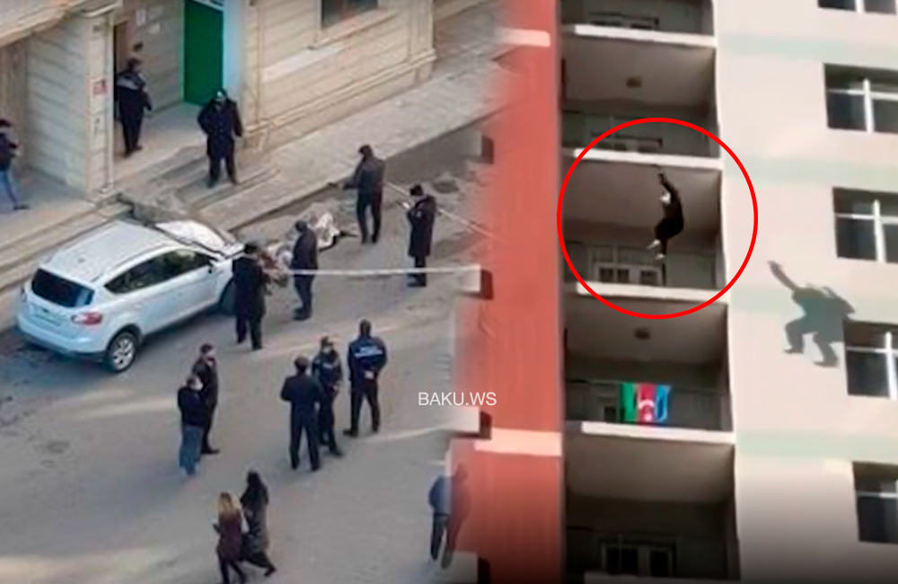 İki uşağı ilə özünü binadan atan qadının əri  görün kim imiş - FOTO