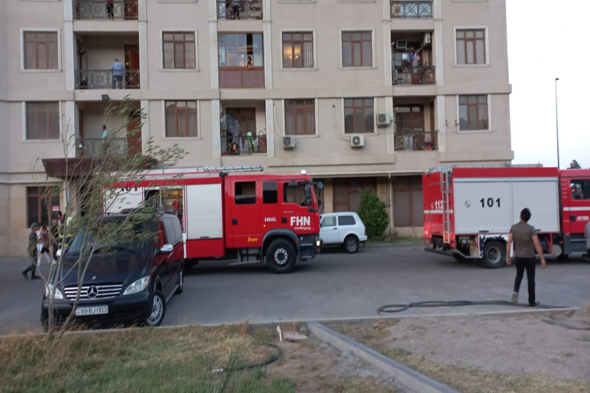 SON DƏQİQƏ! Bakıda güclü yanğın başladı