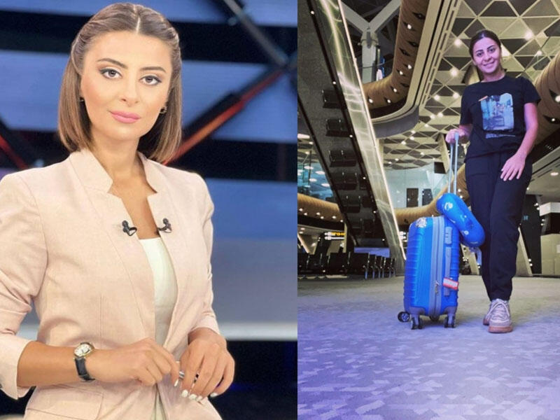 AzTV-nin aparıcısı ölkədən getdi - FOTO