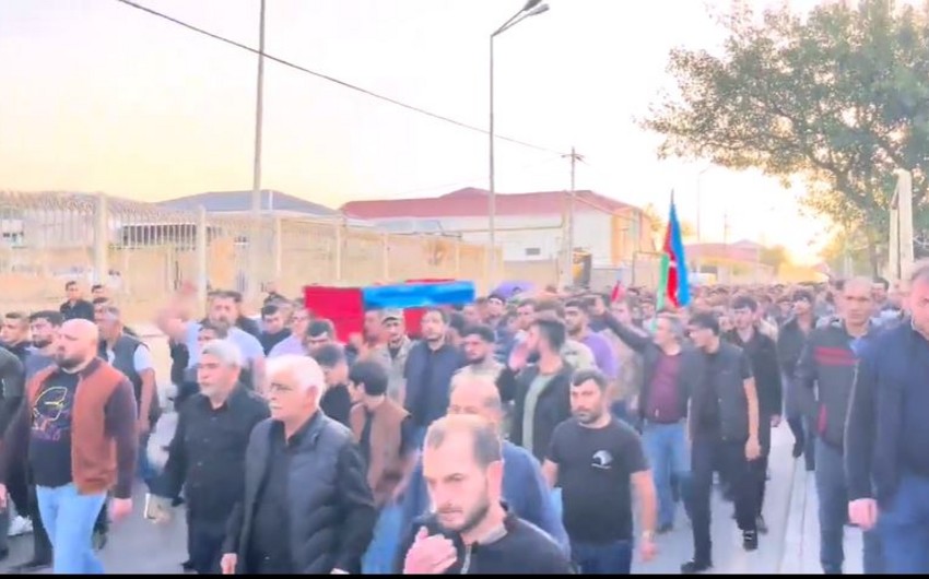 Azərbaycan Ordusunun şəhidi və atası dəfn edilir